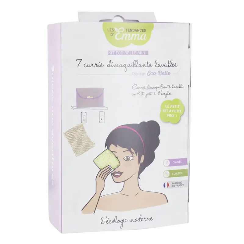 Les Tendances D'Emma Eco Belle Mini Kit 7 Color Bamboo Make-up Remover Squares