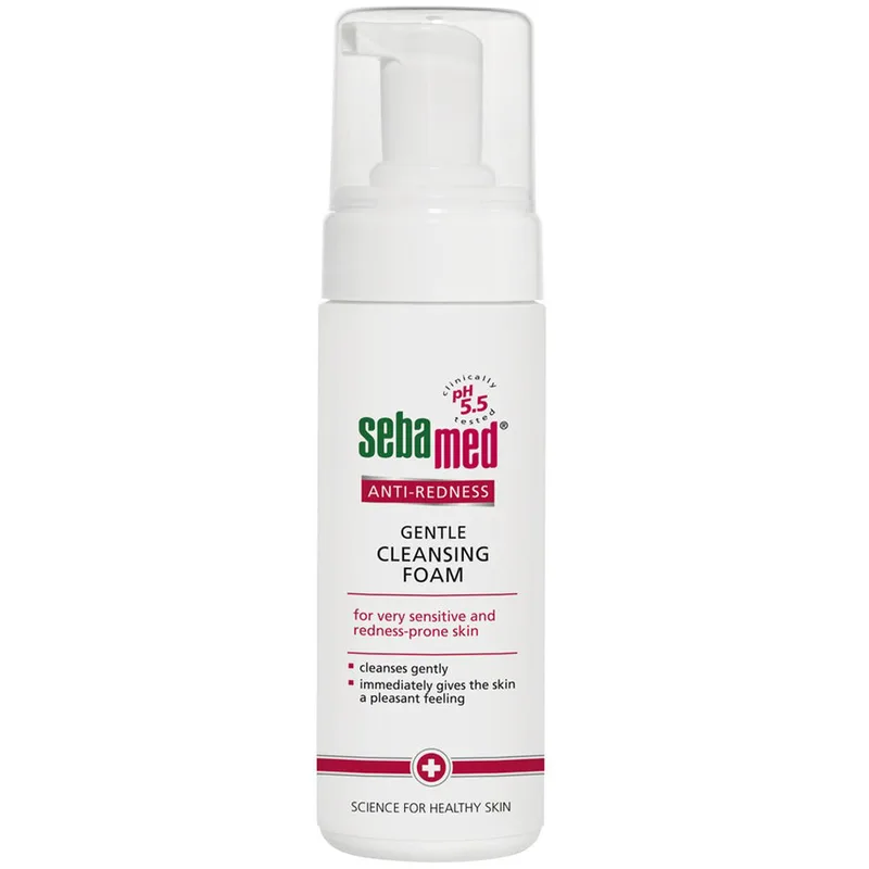 Sebamed Anti-Redness Gentle Cleansing Foam Αφρός Καθαρισμού για Ευαίσθητες Επιδερμίδες με Τάση Ερυθρότητας & Ροδόχρους Ακμής 150ml