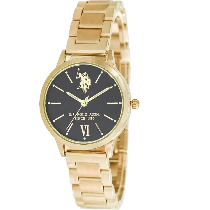 Γυναικείο ρολόι U.S. Polo Assn. Χρυσό Stainless Steel Bracelet USP5894YG USP5894YG Ατσάλι