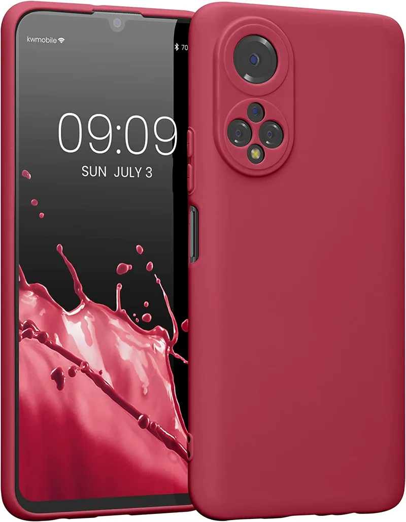KWmobile Θήκη Σιλικόνης Honor X7 με Πλαίσιο Κάμερας - Fuchsia Matte (58420.100)
