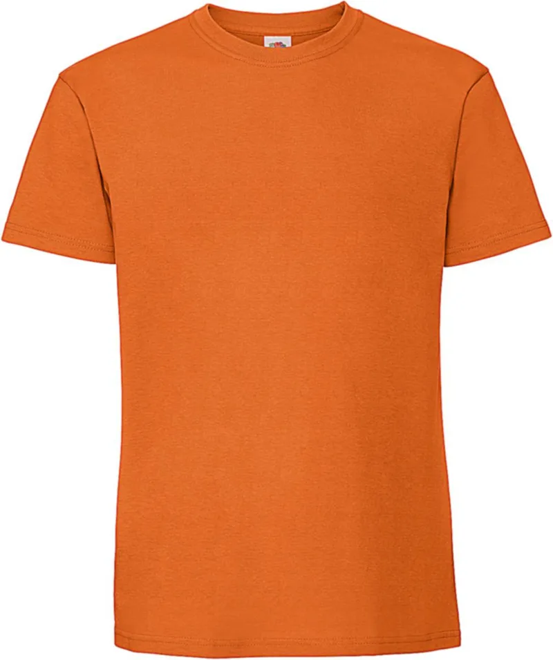 Ringspun Premium T-Shirt Iconic 195 Fruit of the Loom 61-422-0 Πορτοκαλί