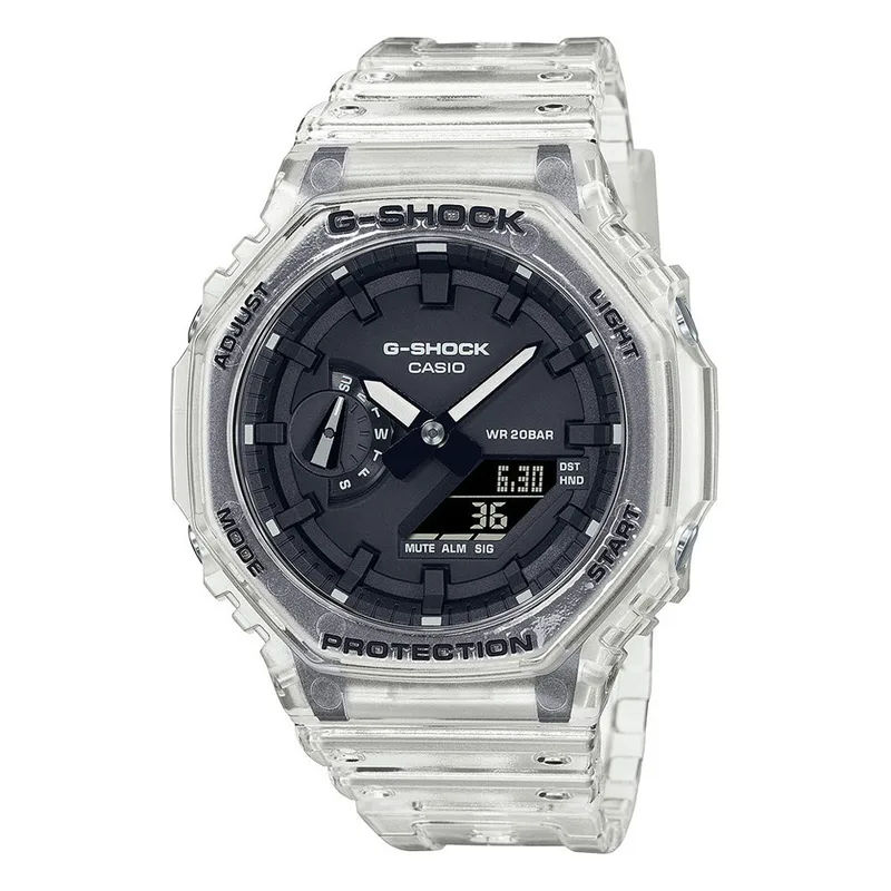 CASIO G-Shock Transparent Rubber Strap GA-2100SKE-7AER
