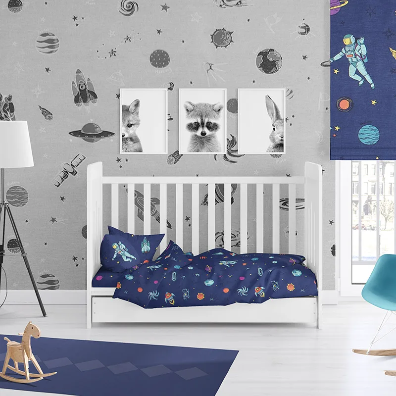 Παπλωματοθήκη Μεμονωμένη Κούνιας 120X160 Dimcol Space 189 (120x160)