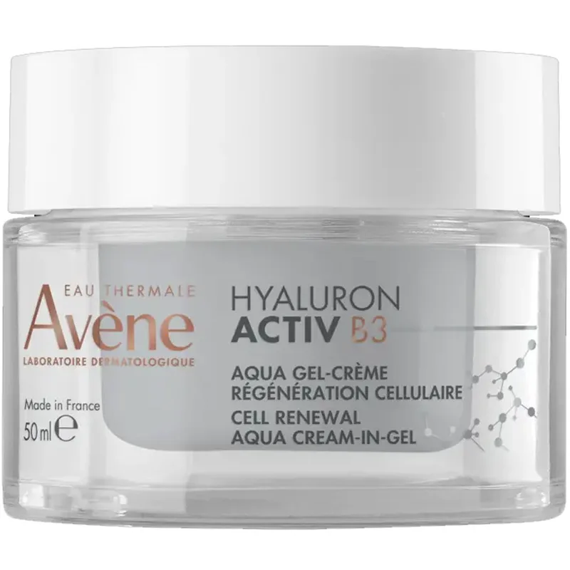 Avene Hyaluron Activ B3 Cellular Regeneration Aqua Gel-Cream Κρέμα-Τζελ Κυτταρικής Ανάπλασης, Σύσφιξης & Αντιγήρανσης με Νιασιναμίδη & Υαλουρονικό Οξύ 50ml