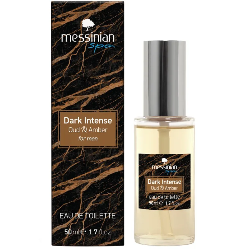 Messinian Spa Dark Intense Oud & Amber Eau De Toilette Αισθησιακό & Πικάντικο Αντρικό Άρωμα που Αποπνέει Δύναμη & Κομψότητα 50ml