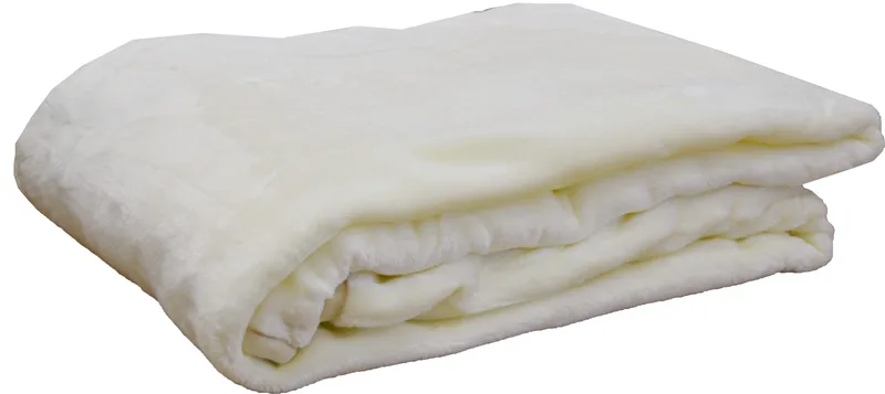 Κουβέρτα Βελουτέ Μονή 160x220 1 Ivory