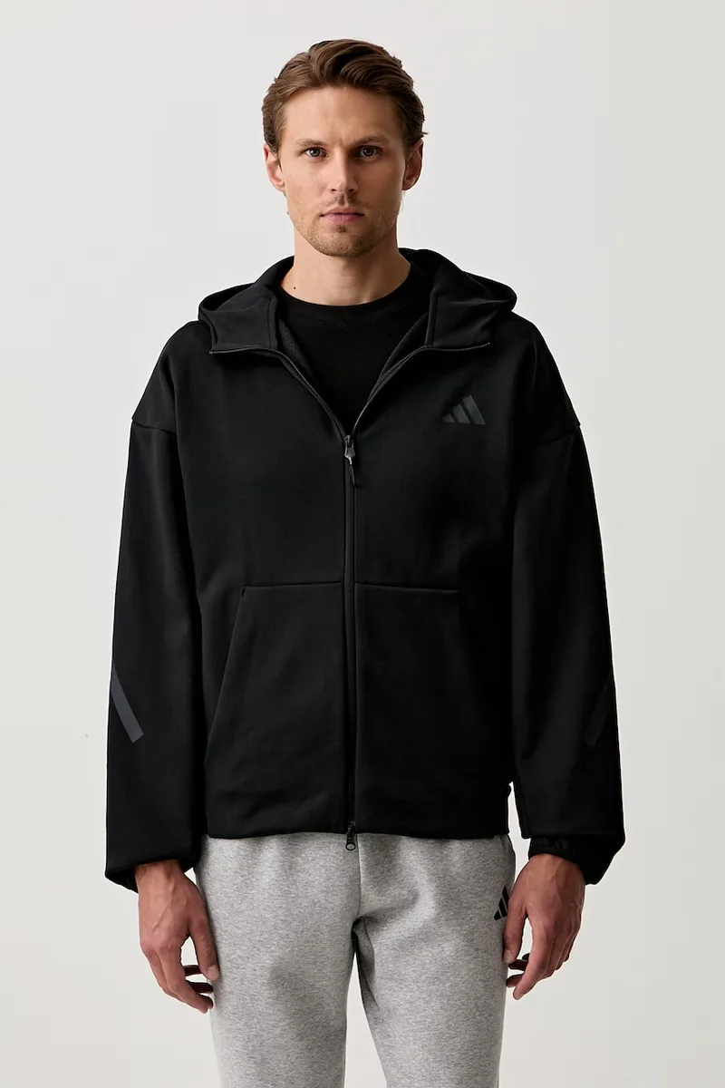 adidas μπλούζα με κουμπιά ανδρική με βαμβάκι Z.N.E.