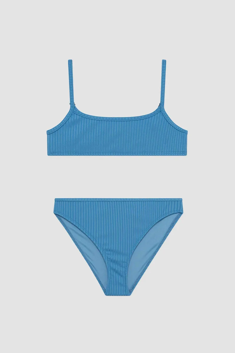 Minerva σετ παιδικό μαγιό ribbed bralette "Bedouin" - 90-37742-003-289 Γαλάζιο