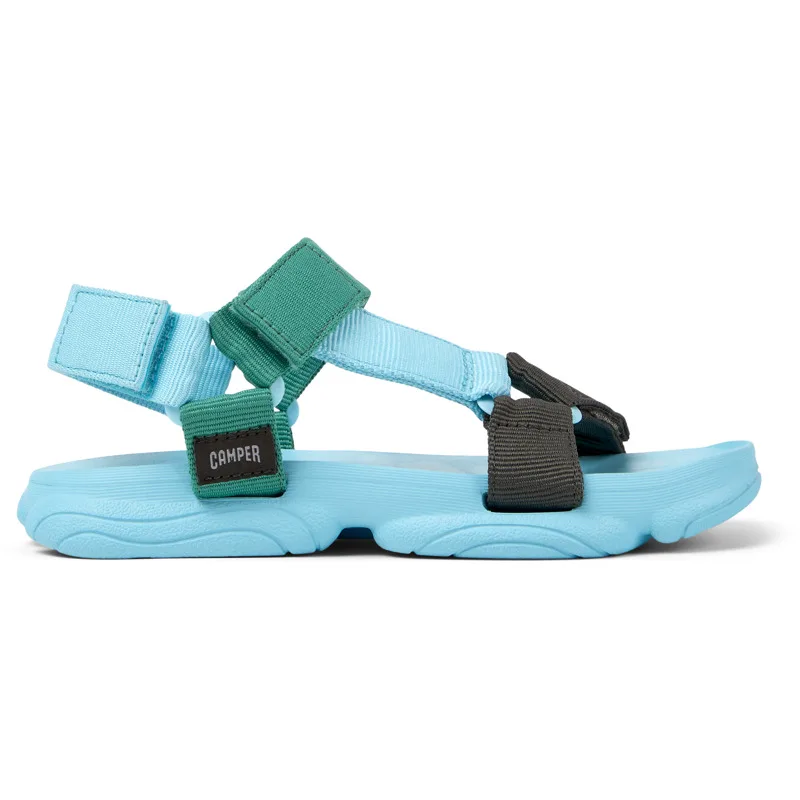 CAMPER Karst Sandal - Πέδιλα Για Γυναικεία - Μπλε,Πράσινο,Γκρι, Μέγεθος 35, Cotton fabric