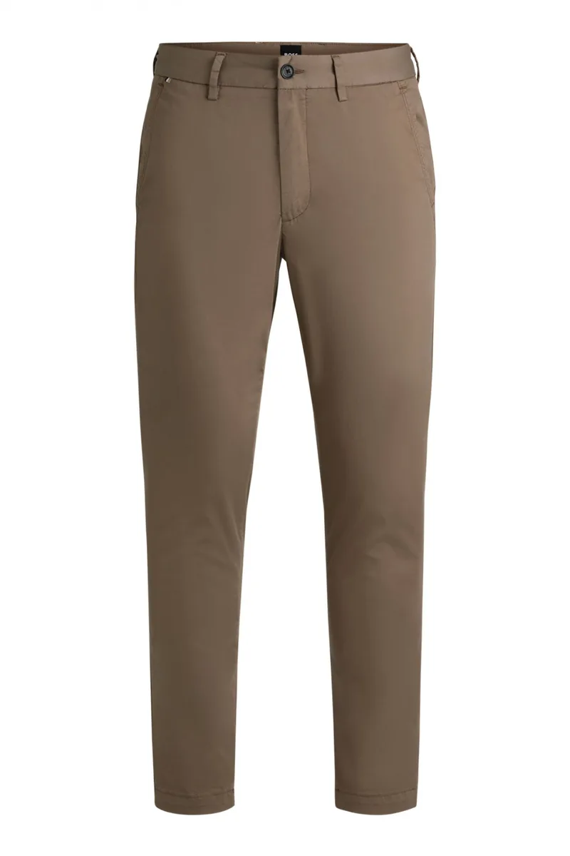 BOSS ΠΑΝΤΕΛΟΝΙ CHINO SLIM FIT H-KAITON ΠΟΥΡΟ ΚΑΦΕ