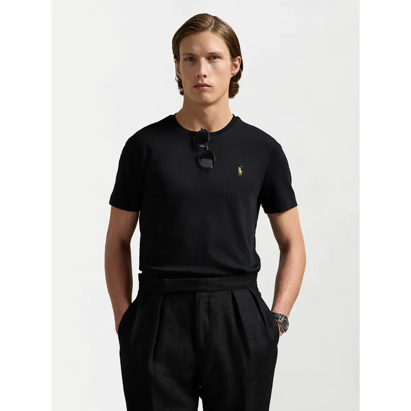 Polo Ralph Lauren T-Shirt 710740727 Μαύρο Slim Fit