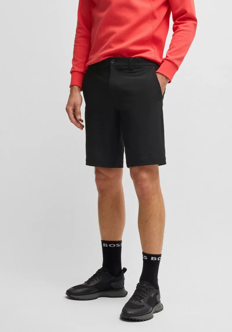 BOSS Υφασμάτινο Παντελόνι Commuter - 50540337 001 Black