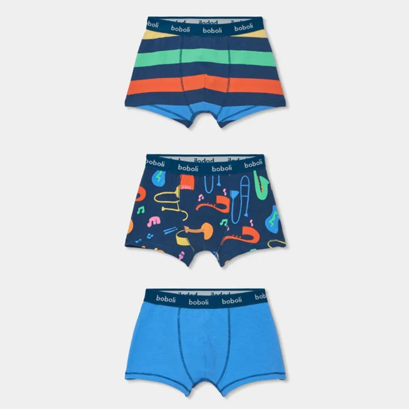 Εσώρουχα μπόξερ 3 pack αγόρι Boboli-683029-9775-Multicolor