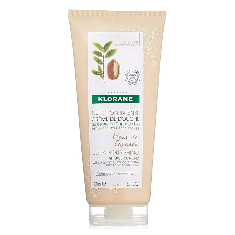 Klorane Fleur de Cupuacu Creme Douche Nutritive Κρεμώδες Αφρόλουτρο με Βιολογικό Άνθος Cupuacu 200ml