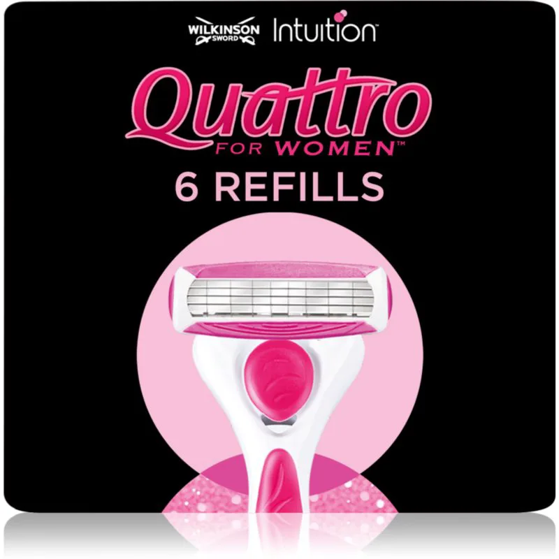 Wilkinson Sword Intuition Quattro for Women ανταλλακτική κεφαλή 6 τμχ