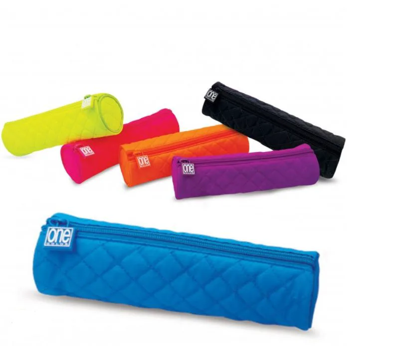 Κασετίνα βαρελάκι Blasetti One Colour Husky Neon - Πορτοκαλί