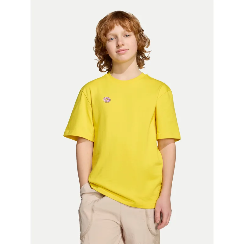 adidas T-Shirt The Simpsons Graphics JM0818 Κίτρινο Loose Fit