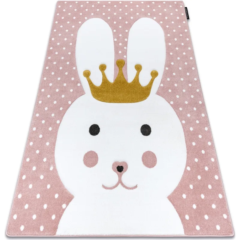 Χαλιά Rugsx Χαλί PETIT BUNNY κουνέλι ροζ 200x290 cm