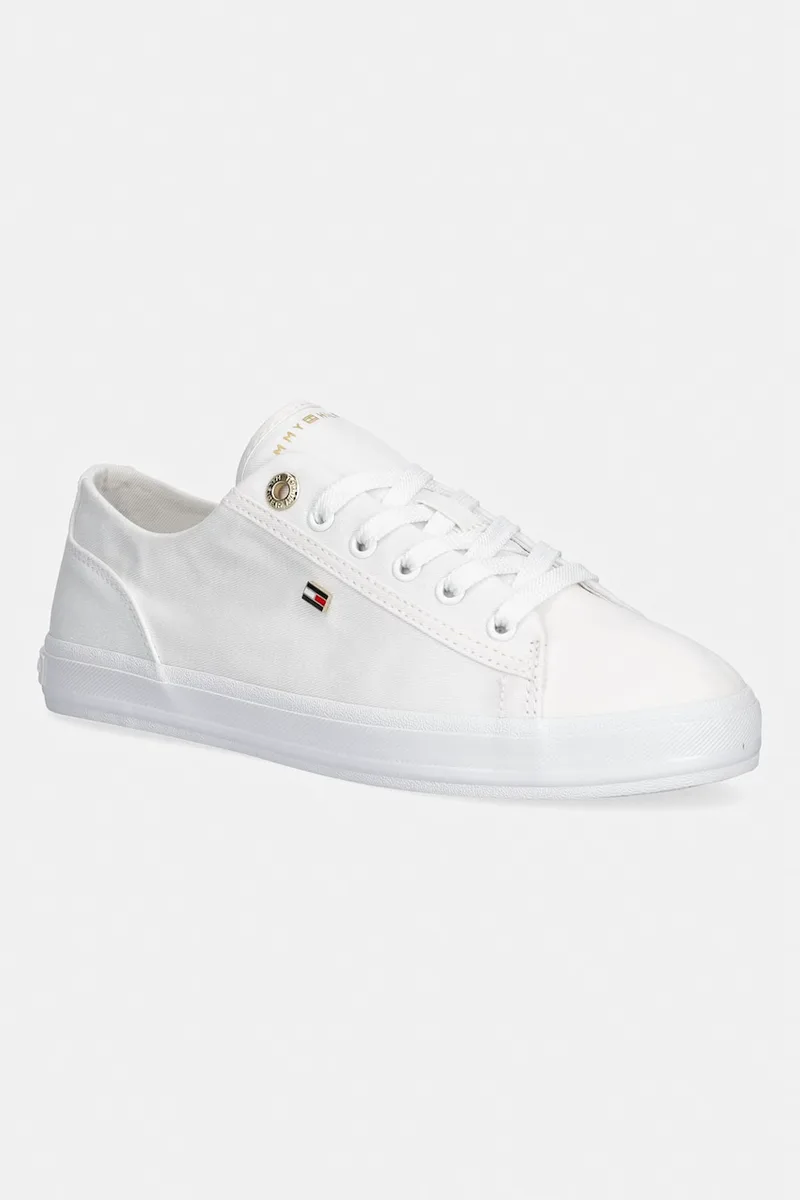 Tommy Hilfiger TH FOXING SNEAKER CANVAS πάνινα sneakers γυναικεία