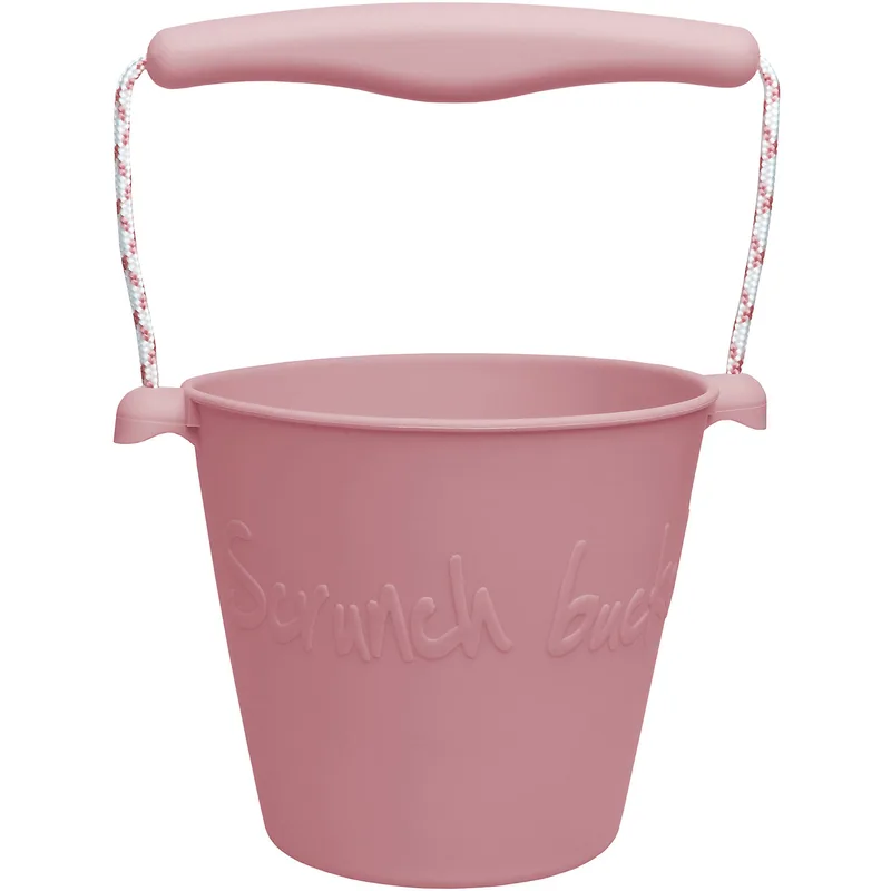 Scrunch Bucket Κωδ SCR-110013 Κουβαδάκι από Ανακυκλώσιμη Σιλικόνη 1 Τεμάχιο - Dusty Rose
