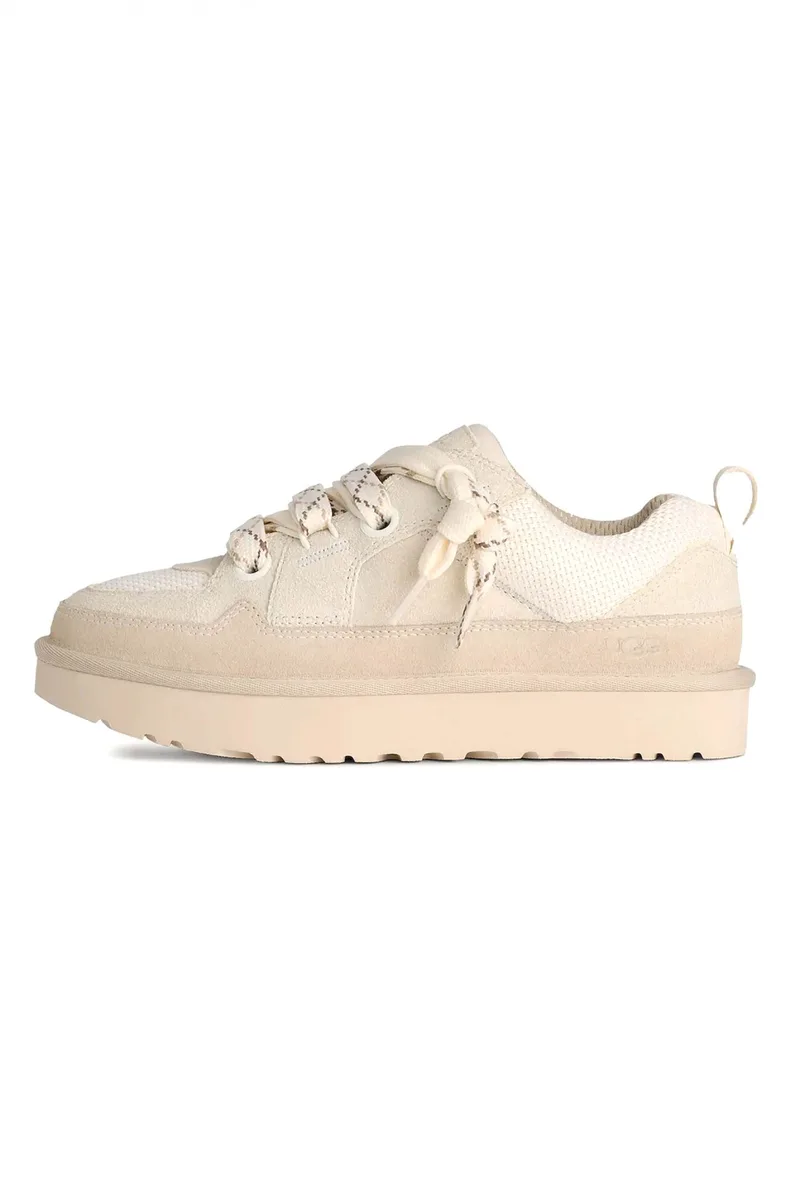 UGG ΠΑΠΟΥΤΣΙΑ SNEAKERS LO LOWMEL LOGO ΜΠΕΖ ANOIXTO