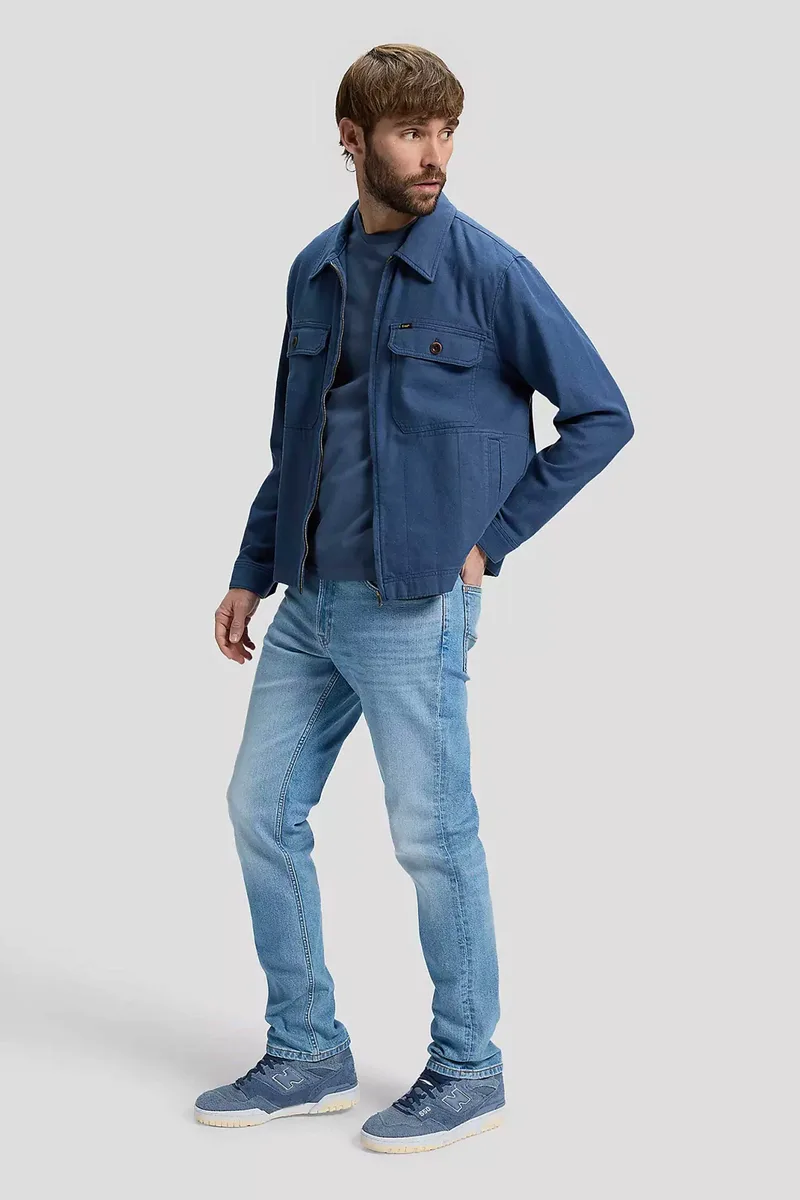 Lee® ανδρικό τζιν παντελόνι πεντάτσεπο Straight Fit "Brooklyn" - 112376917 Denim Blue