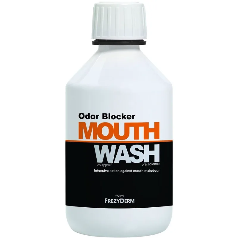 Frezyderm Odor Blocker Mouthwash Στοματικό Διάλυμα για την Αντιμετώπιση της Στοματικής Κακοσμίας & της Δυσάρεστης Αναπνοής 250ml