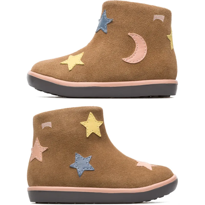 CAMPER Twins - Μπότες Για - Καφέ, Μέγεθος 20, Smooth leather