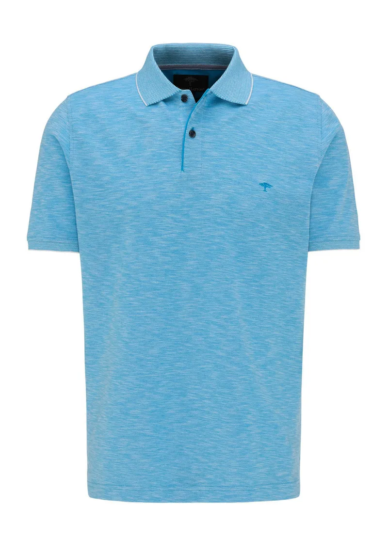 Fynch Hatton Polo Μπλούζα σε Regular Fit - 1120 1750 1667 Crystalblue