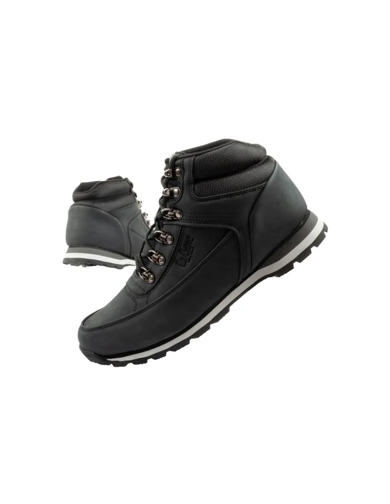 Lee Cooper men's winter hiking ankle boots black