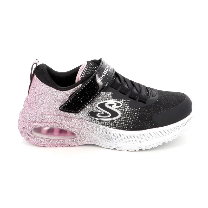 Παιδικό Αθλητικό Παπούτσι για Κορίτσι Skechers Microspec Max Advance -Glitz Gala Χρώματος Μαύρο 303859L-BKRG