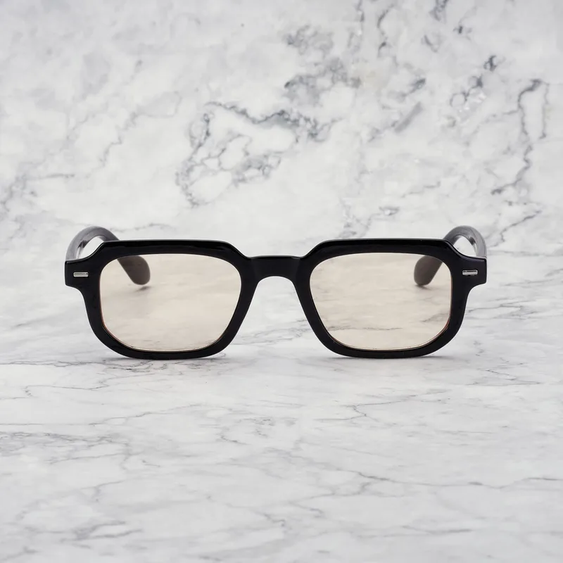 EDDIE Tinted Sunglasses | Black | Peach Shades | Explicit Poets Sunglasses