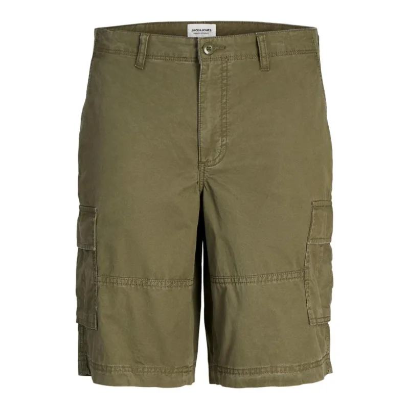 Βαμβακερή cargo βερμούδα "Stcole Campaign" by Jack & Jones - Olive Night