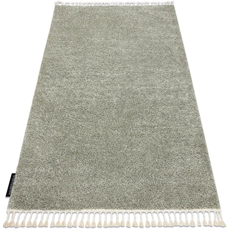 Χαλιά Rugsx Χαλί BERBER 9000 πράσινο Φράντζα 120x170 cm