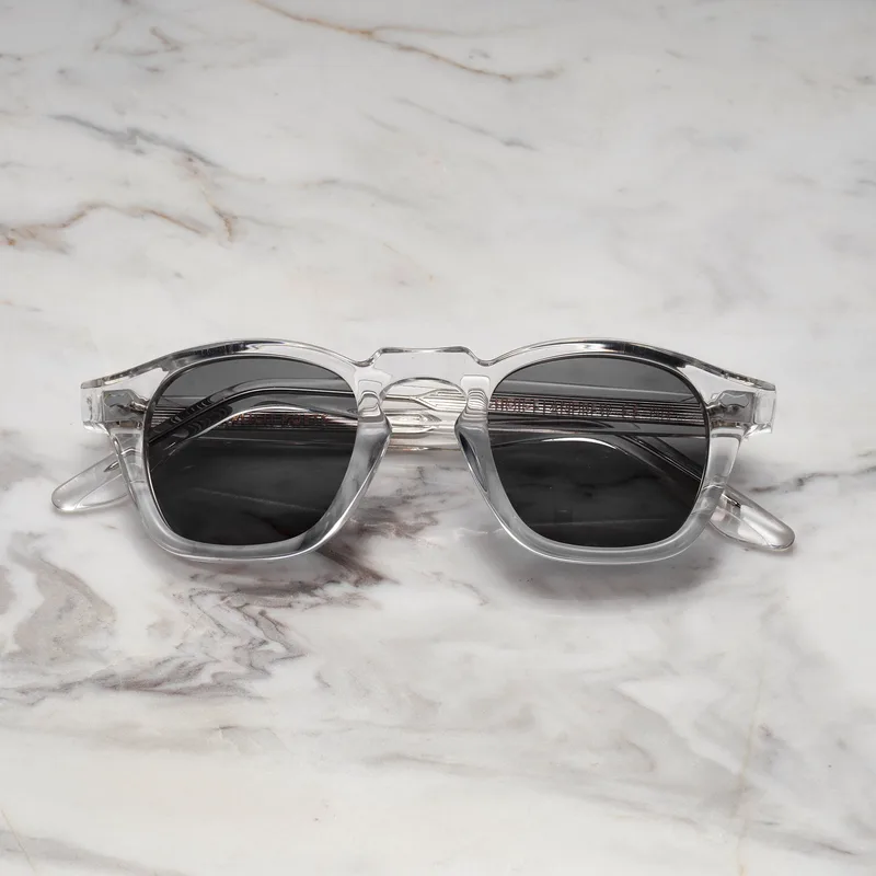 ANDREW A14EP13 - ANDREW - CLEAR - GRAY Sunglasses | Clear | Gray Shades | Explicit Poets Sunglasses