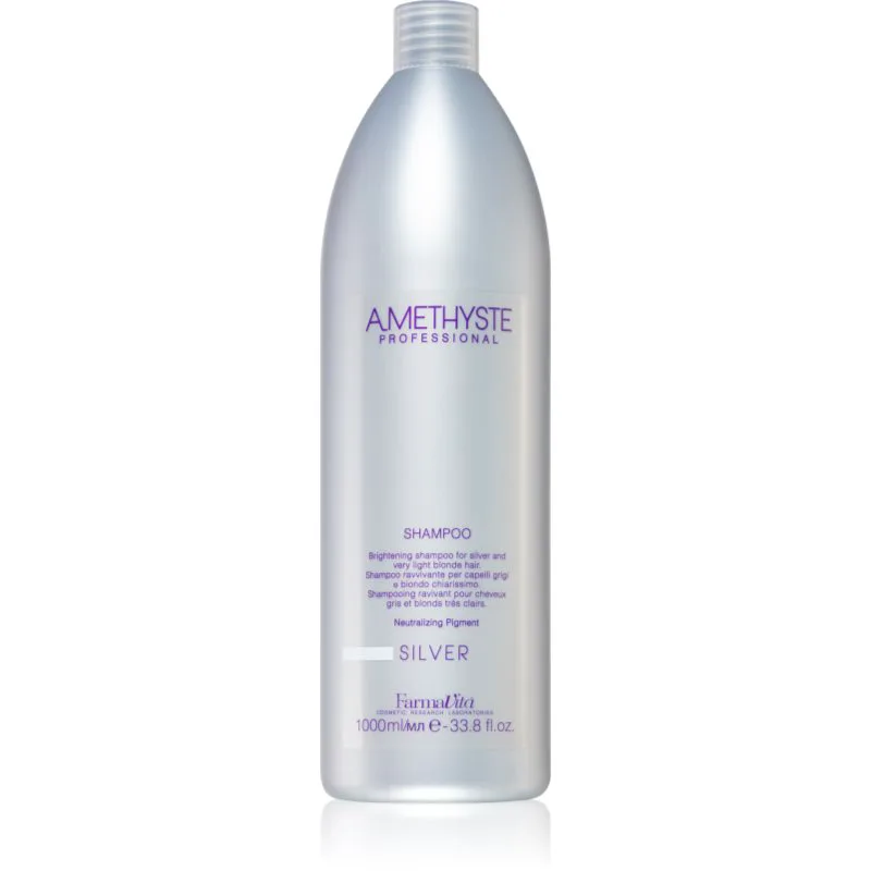FarmaVita Amethyste Silver σαμπουάν για ξανθά και γκρίζα μαλλιά 1000 ml