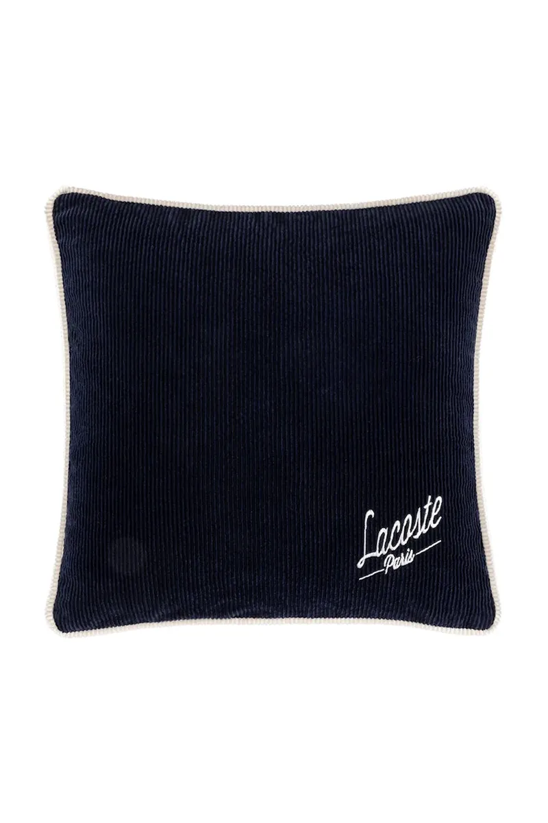 Βαμβακερή μαξιλαροθήκη Lacoste L VELVET Marine 45 x 45 cm