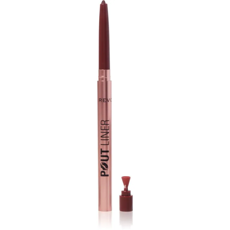 Revolution Pout Liner μολύβι για τα χείλη για αύξηση του όγκου απόχρωση Cookie Warm Brown 0.2 γρ