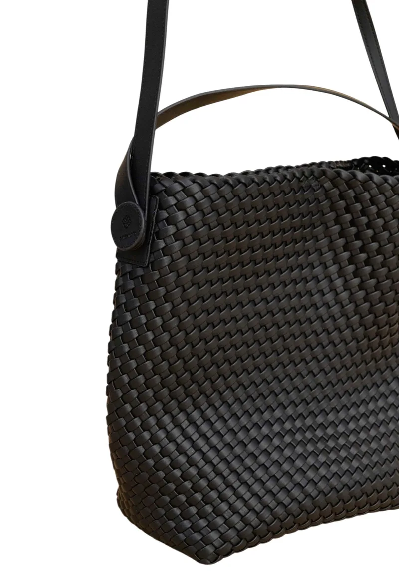 Τσάντα Ώμου Attrattivo Με Εφέ πλέξης 9T23443-BLACK Γυναικείο