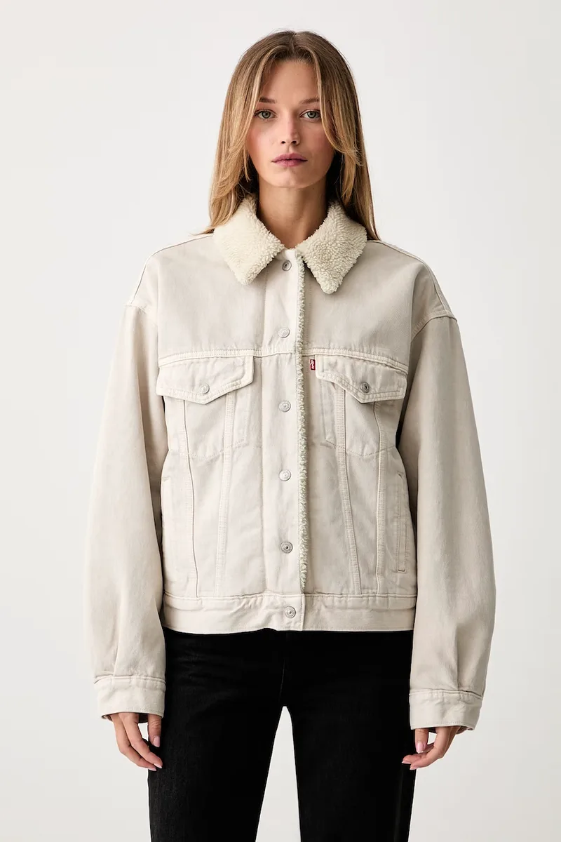 Levi's τζιν μπουφάν γυναικείο ντένιμ 90S SHERPA