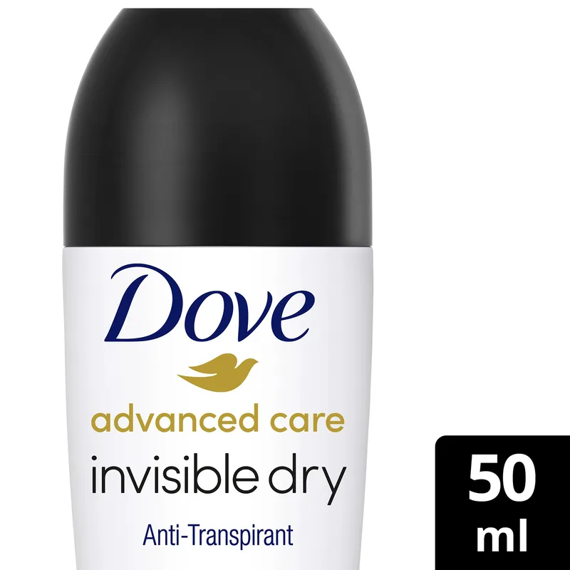 Dove Roll-On Advanced Care Invisible Dry Αποσμητικό 48ωρης Αντιιδρωτικής Προστασίας Χωρίς Λευκά Σημάδια στα Ρούχα με Άρωμα Λευκής Φρέζιας & Βιολέτας 50ml