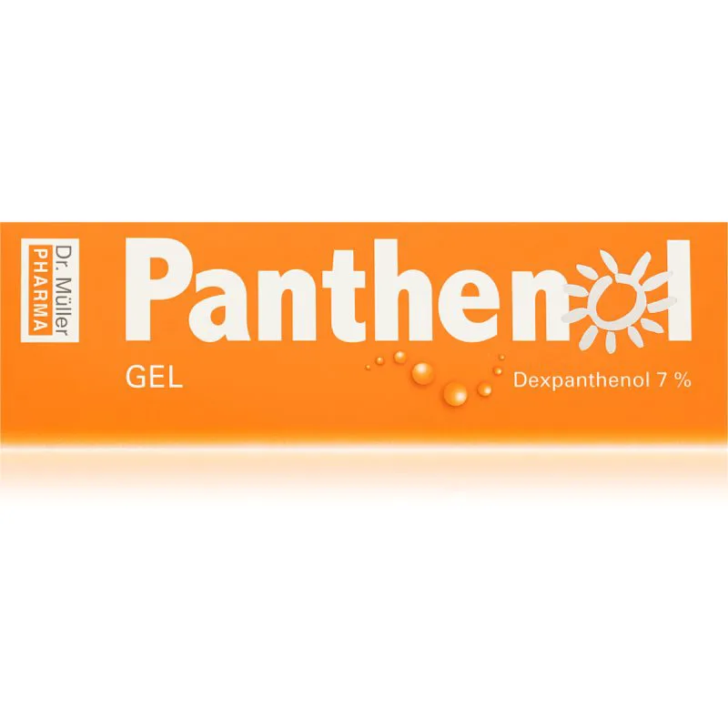 Dr. Müller Panthenol gel 7% καταπραϋντικό τζελ για μετά την ηλιοθεραπεία για ερεθισμένο δέρμα 100 ml