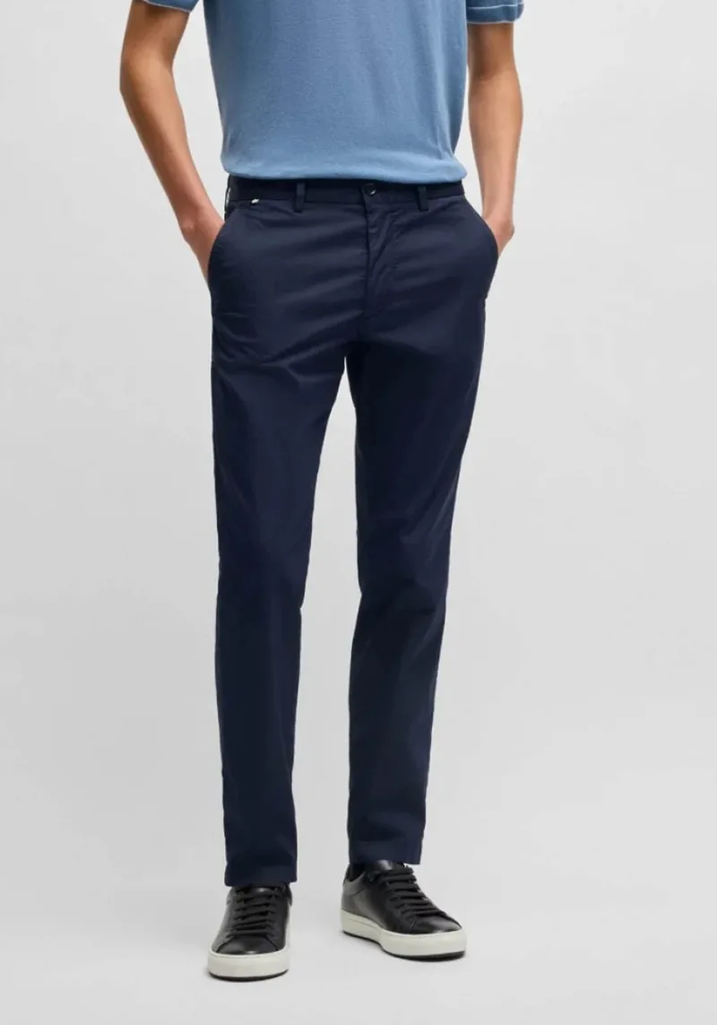 BOSS Υφασμάτινο Παντελόνι της σειράς H-Kaiton - 50540650 404 Dark Blue