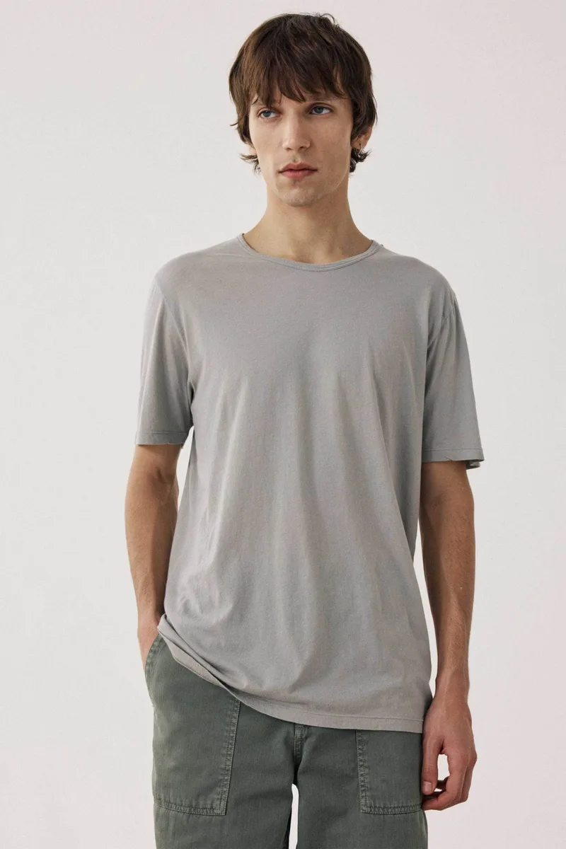 Hartford ανδρικό T-shirt μονόχρωμο Regular Fit - BF65301 Γκρι