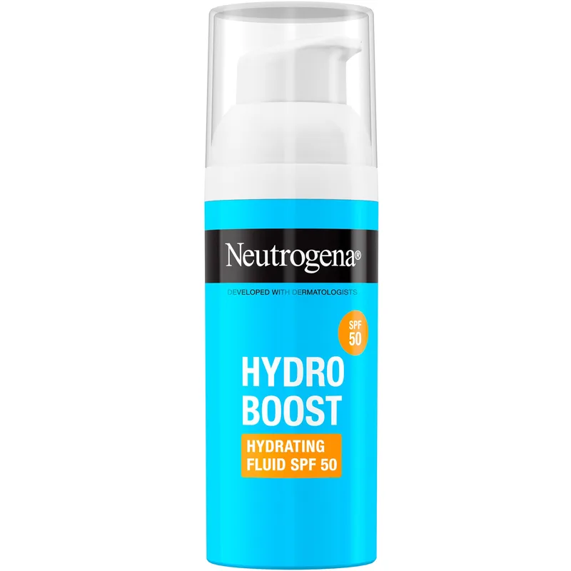 Neutrogena Hydro Boost Hyaluronic Acid Spf50 Hydrating Fluid Ενυδατική Κρέμα Προσώπου Υψηλής Προστασίας για Λαμπερή & Απαλή Επιδερμίδα 50ml
