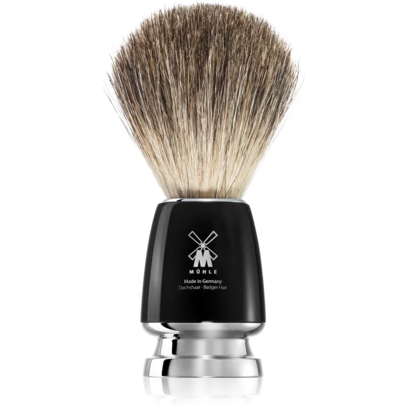 Mühle RYTMO Pure Badger βούρτσα ξυρίσματος από τρίχα ασβού Black Resin 1 τμχ