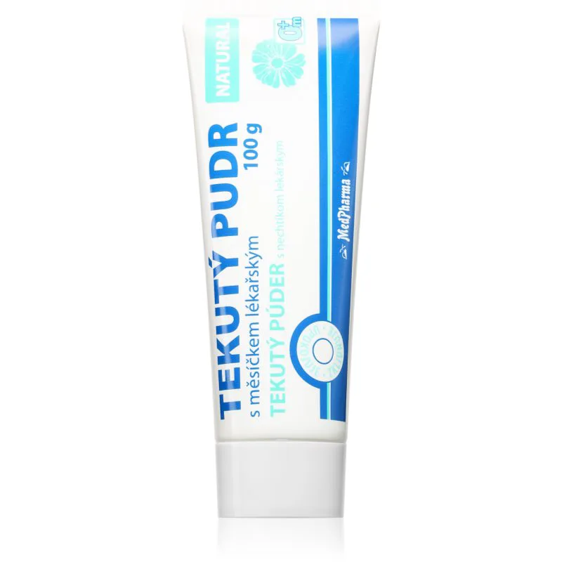 MedPharma Tekutý pudr NATURAL Προστατευτική σκόνη για μωρά 100 γρ