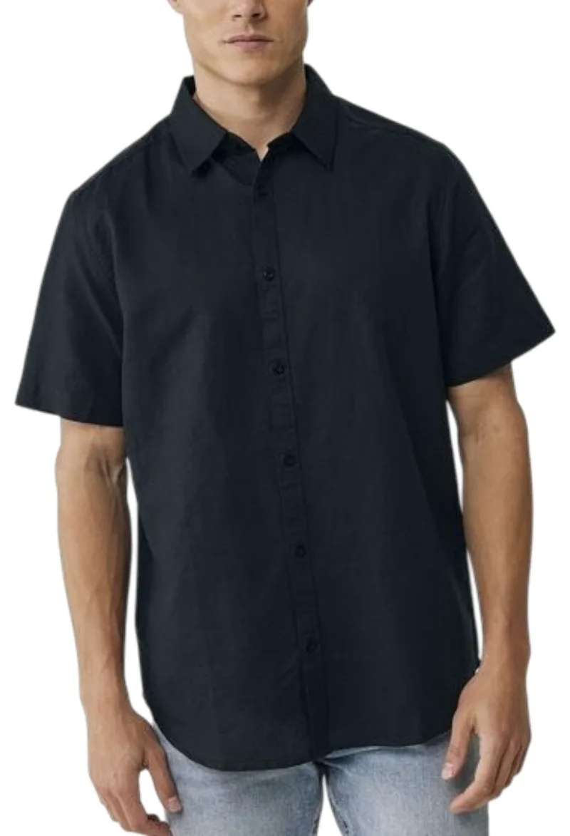 Πουκάμισο Κοντομάνικο Mexx Brandon MF007200341M-Black Ανδρικό