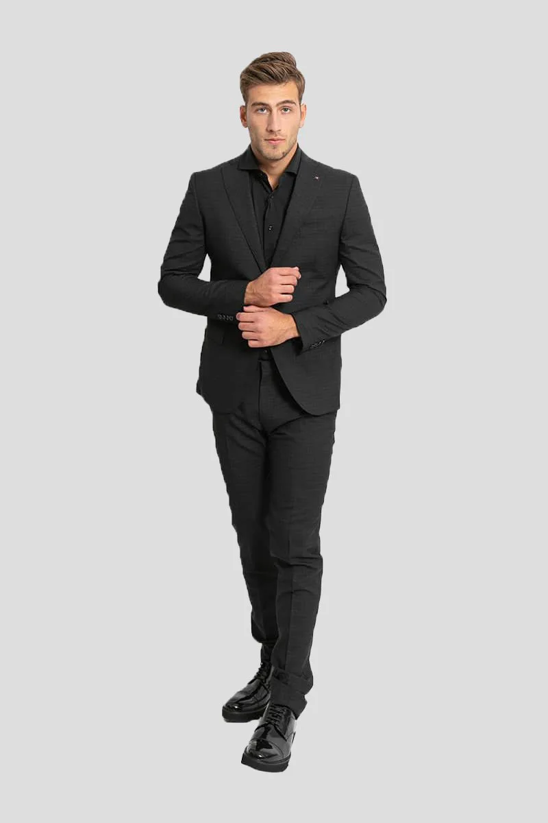 CORNELIANI Ανδρικό Μαύρο Two-Piece Formal Suit