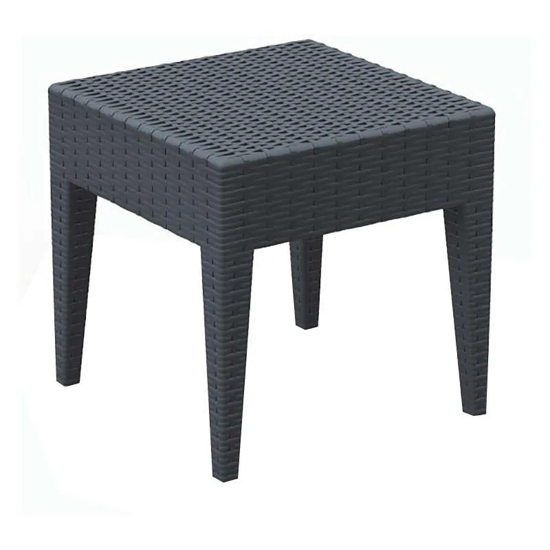 Τραπεζάκι βοηθητικό (45Χ45Χ45) MIAMI DARK GREY, SIESTA